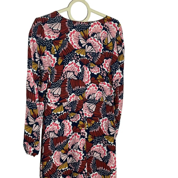 Boden Dresses Boden Nwt Floral Butterfly Long Sleeve Kaftan Mini